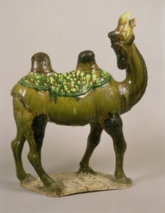 Camello llorón de cerámica china, Dinastía Tang, siglo VIII