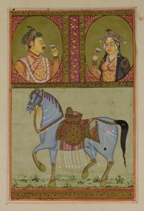 Shah Jahan (1592-1666) y Muntaz Mahal, su esposa (d.1629), Mughal