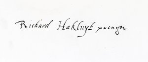 Firma de Richard Hakluyt (c.1552-1616) de Unbekannt Unbekannt