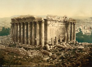 Templo de Júpiter, exterior, Baalbek, Tierra Santa, (es decir, Ba