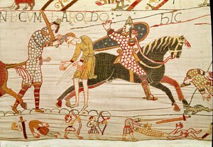 Los normandos matan a los hombres de Harold, Tapiz de Bayeux de Unbekannt Unbekannt