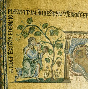 La Historia de Noé, mosaico de la segunda bóveda del atrio en la Basílica de San Marcos, Venecia de Unbekannt Unbekannt