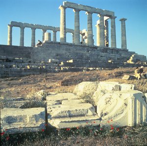 El Templo de Poseidón, c.430 a.C. de Unbekannt Unbekannt