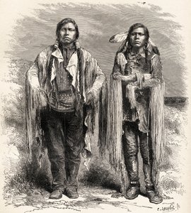 Dos indios Ute, ilustración de 