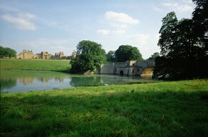 Vista desde el lago, Palacio de Blenheim, Oxfordshire de Unbekannt Unbekannt