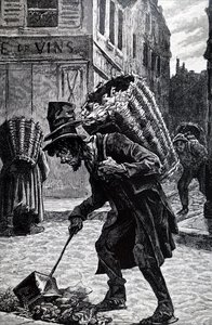 Un recogedor de trapos francés