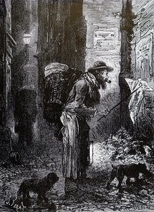 Un recogedor de trapos francés
