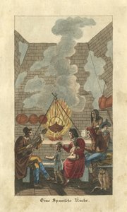 Una cocina española de Unbekannter Künstler