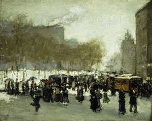Un día invernal en la ciudad de Unbekannt