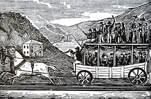 Un carruaje tirado por caballos de Unbekannt