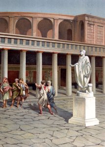 Una calle de Pompeya de Unbekannter Künstler