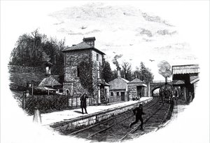 Una vista de la estación de tren de North Staffordshire de Unbekannt