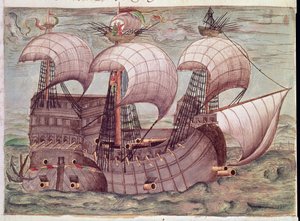 Añadir 15217 f.38v El galeón `Nuestra Señora de Guadalupe