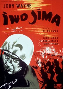 Cartel de la película Iwo Jima con John Wayne 1949