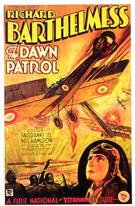 Cartel de la película La patrulla del amanecer (The Dawn Patrol) con Richard Barthelmess de Unbekannt