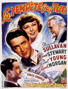Cartel de la película La tempestad que mata con Margaret Sullavan y James Stewart 1940