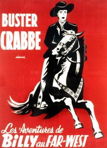 Cartel de la película Las aventuras de Billy en el lejano oeste con Buster Crabbe 1948 de Unbekannt