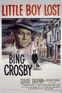 Cartel de la película Little Boy Lost con Bing Crosby y Claude Dauphin 1953