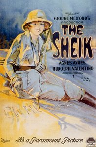 Cartel de la película The Sheik con Agnes Ayres 1921