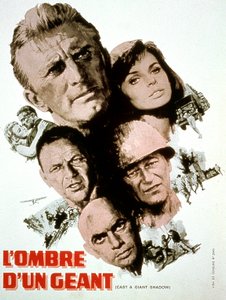 Cartel de la película Casting a Giant Shadow de Melville Shavelson con Kirk Douglas, Yul Brynner, Frank Sinatra, John Wayne y Senta Berger 1966 de Unbekannt