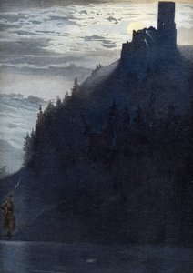 Alegoría de "Deutschlandlied", hacia 1900 (Ilustración) de Unbekannter Künstler