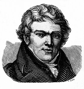 Aloys Senefelder (1771-1834), acteur et dramaturge allemand, inventeur de la lithographie et imprimeur - Senefelder, Alois, inventor de la litografía. Ilustración / grabado en madera de : " El mundo en ilustraciones ", publicado por el autorDr. Chr. de Unbekannter Künstler