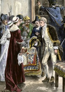 Armada estadounidense: John Paul Jones (1747-1792) héroes de la Guerra de Independencia americana y la tripulación del Ranger asaltaron el castillo del Conde de Selkirk en Estados Unidos de Unbekannter Künstler