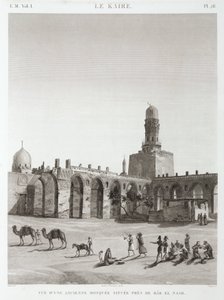 Una antigua mezquita cerca de Bab el-Nasr, El Cairo, Egipto, c 1798 de Unbekannt