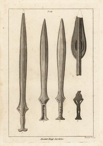 Espadas de bronce antiguas de Unbekannt