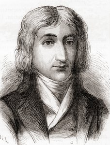 André-Jacques Garnerin, globero e inventor del paracaídas sin armazón, de "Les Merveilles de la Science", publicado hacia 1870 (litografía). de Unbekannter Künstler