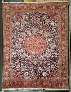 Alfombra de seda antigua, Kashmiri