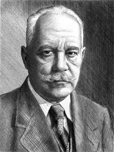 Arnold Sommerfeld, físico alemán, c 1910-1920 de Unbekannt