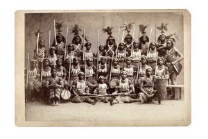 Grupo Ashanti, Alemania 1890s (foto en blanco y negro) de Unbekannt