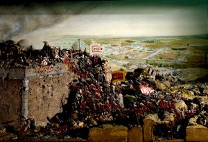 Guerra austro-turca en 1683 (modelo de diorama)