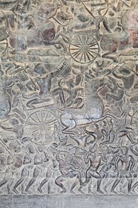 Bajorrelieves de la galería norte de Angkor wat, Camboya de Unbekannter Künstler