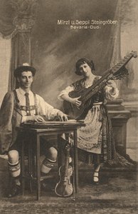 Baviera-Duo, Alemania, c.1910 (postal) de Unbekannter Künstler