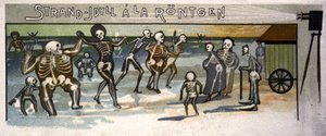 Idilio playero en el Rontgen, c.1900 (ilustración) de Unbekannter Künstler