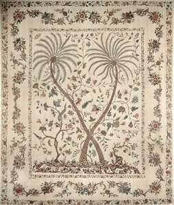 Colcha con motivos de palmeras de la costa sur de Coromandel, c.1770 (algodón)