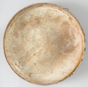 Cuenco con ave de presa, siglo XI-XIII de Unbekannt