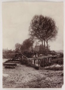 Puentes, Niños en un puente, c. 1890 de Unbekannt