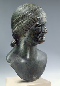 Cabeza de bronce de una mujer, a veces identificada como Marciana, romana de Unbekannt