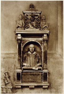 Busto de William Shakespeare y inscripción de Unbekannt