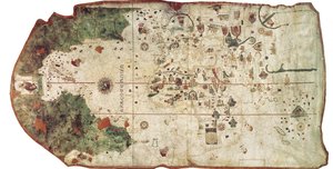 COSA, Juan de la (1460-1510). Cartógrafo. Carta de Juan de la Cosa (1500). ESPAÑA. MADRID (COMUNIDAD AUTÓNOMA). Madrid. Museo de la Marina de Unbekannter Künstler