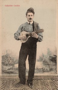 Guitarrista catalán, c.1910 (postal) de Unbekannter Künstler