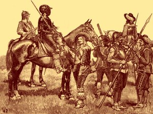 Soldados de caballería - Guerra Civil Inglesa de Unbekannter Künstler