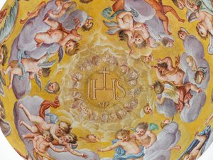 Fresco del techo, Mausoleo de los Habsburgo, Graz, Estiria, Austria, Europa (foto) de Unbekannter Künstler
