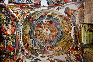 Techo de la Iglesia de Santa María, Leusa, Albania