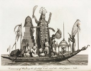 Ceremonia de lavado de la diosa Cali y el ídolo Jagan-Nath