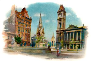Plaza Chamberlain, Birmingham de Unbekannter Künstler