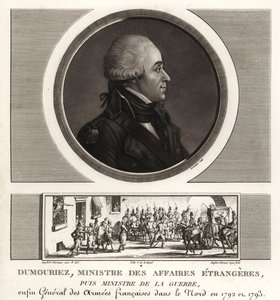 Charles-Francois du Perier Dumouriez, general francés durante las Guerras Revolucionarias Francesas de Unbekannt